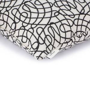 Housse de coussin Glamour Curves Polyester / Coton - Noir / Blanc