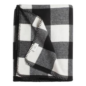 Plaid Big Check Coton - Noir / Blanc