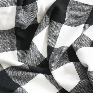 Plaid Big Check Coton - Noir / Blanc