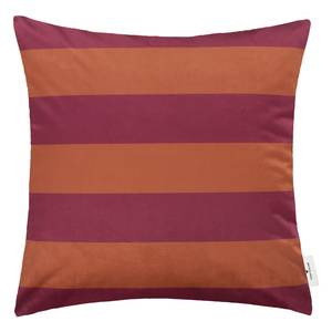 Federa per cuscino Colour Block Poliestere - Rosso / Arancione