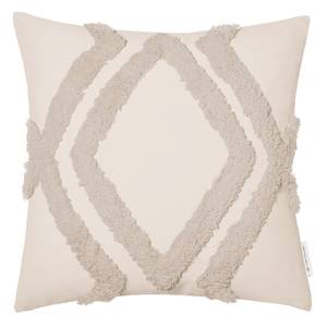 Housse de coussin Fluffy Rhombus Polyester / Coton - Beige