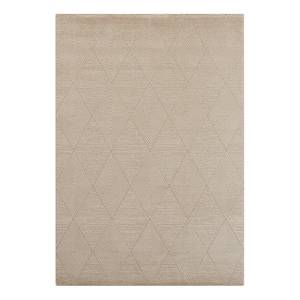 Laagpolig vloerkleed Mont polyester/polypropeen - Beige - 80 x 150 cm