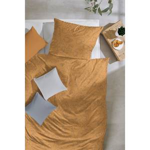 Parure de lit en flanelle Incognito Flanelle - Jaune - 135 x 200 cm + oreiller 80 x 80 cm