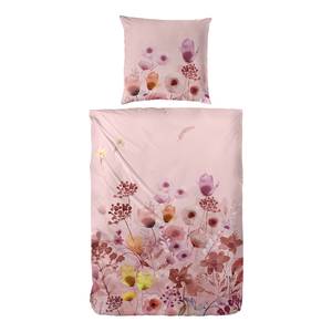 Edel-Flanell-Bettwäsche Bloom Edel-Flanell - Pink - 135 x 200 cm + Kissen 80 x 80 cm