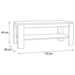 Salontafel Grady zandkleurige eikenhouten look