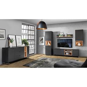 Mobile TV Mazzo Effetto rovere Artisan / Nero