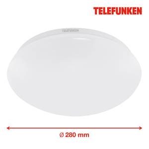 Plafondlamp Rewna polycarbonaat/ijzer - 1 lichtbron