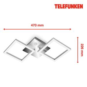 Deckenleuchte Frame I Polycarbonat / Eisen - 1-flammig