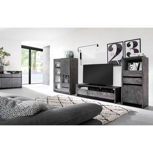 Tv-meubel Calipso massief acaciahout - grijs - Acaciahouten Grijs