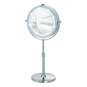 Miroir grossissant LED Lumi Grossissements x5 - Chromé