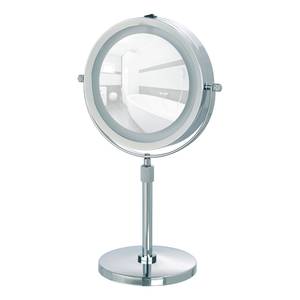 Miroir grossissant LED Lumi Grossissements x5 - Chromé