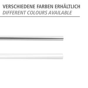 Uittrekbare douchegordijnstang Chingo aluminium/ABS-kunststof - breedte: 110-185 cm - Wit