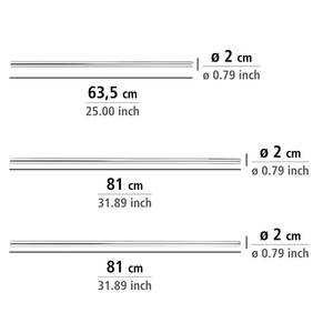 Hoekdouchestang Universal aluminium/ABS-kunststof - Chrome