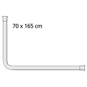 Winkelstange Universal II Aluminium / ABS-Kunststoff - Chrom - Breite: 81 cm