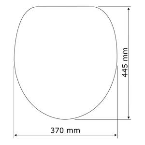 Premium wc-bril Mora roestvrij staal - wit