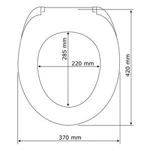 Premium wc-bril Mora roestvrij staal - wit