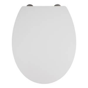 Premium WC-Sitz Mora Edelstahl - Weiß