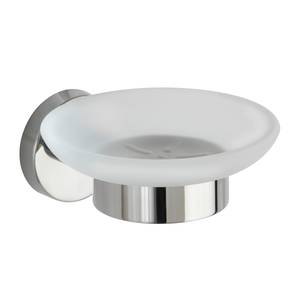 Porte-savon Bosio Verre dépoli / Acier inoxydable - Argenté