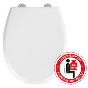 WC-Sitz Gubbio Edelstahl - Weiß