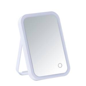 LED-Kosmetikspiegel Arizona Spiegelglas / ABS-Kunststoff - Weiß