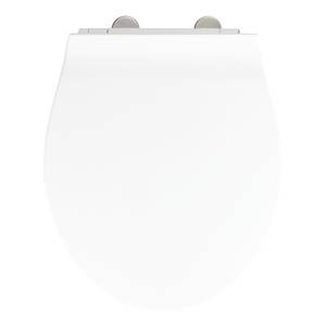 Siège WC premium Orani Acier inoxydable / Polyester PVC / Blanc