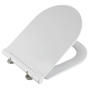 Premium WC-Sitz Nuoro Edelstahl / Polyester PVC - Weiß