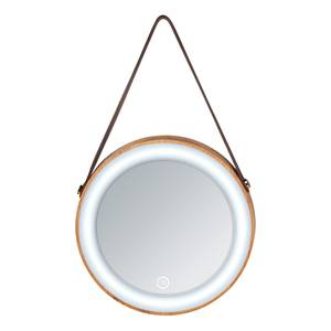 Specchio da parete a LED Usini Specchio - Marrone