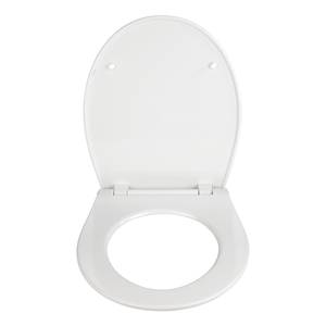 Premium LED WC-Sitz Aqua Edelstahl - Weiß