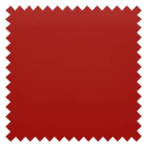 Divano Lampone (3 posti) Vera pelle - Rosso