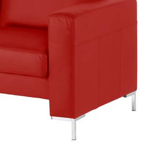 Sofa Lampone (2-Sitzer) Echtleder - Rot