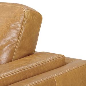 Ecksofa Clonee Echtleder - Beige - Longchair davorstehend links