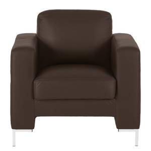 Fauteuil Lampone echt leer - Bruin