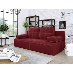 Canapé convertible Corris Microfibre - Microfibre Loek: Bordeaux