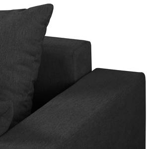 Canapé d’angle Desky Microfibre - Tissu structuré Asali: Anthracite