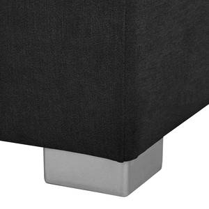 Canapé d’angle Desky Microfibre - Tissu structuré Asali: Anthracite