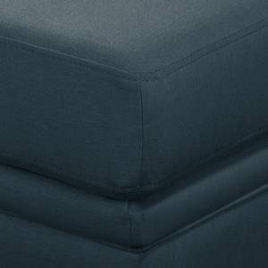 Canapé d’angle Denzel Tissu Sogol: Bleu foncé - Largeur : 265 cm - Méridienne longue à droite (vue de face)