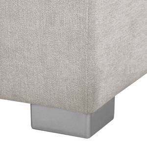 Canapé d’angle Desky Microfibre - Tissu structuré Asali: Gris clair