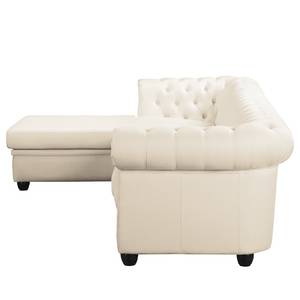 Ecksofa Dormir Webstoff Sogol: Creme - Breite: 265 cm - Ottomane davorstehend links