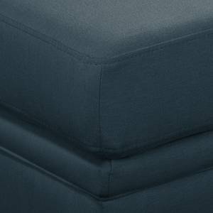 Canapé d’angle Denzel Tissu Sogol: Bleu foncé - Largeur : 265 cm - Méridienne longue à gauche (vue de face)