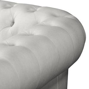 Ecksofa Dormir Webstoff Sogol: Lichtgrau - Breite: 208 cm - Ottomane davorstehend rechts