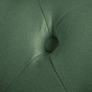 Divano angolare Denzel Tessuto Sogol: verde - Larghezza: 208 cm - Penisola preimpostata a destra