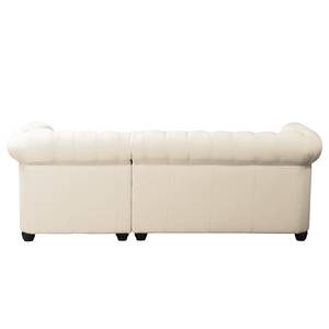 Ecksofa Dormir Webstoff Sogol: Creme - Breite: 208 cm - Ottomane davorstehend rechts