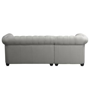 Ecksofa Dormir Webstoff Sogol: Rauchgrau - Breite: 208 cm - Ottomane davorstehend links