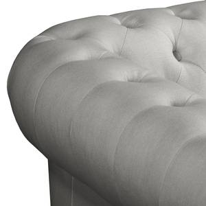 Ecksofa Dormir Webstoff Sogol: Rauchgrau - Breite: 208 cm - Ottomane davorstehend links