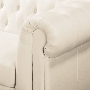 Canapé d’angle Denzel Tissu - Tissu Sogol: Créme - 265 x 208 cm - Angle à gauche (vu de face)
