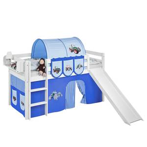 Lit mezzanine Jelle Trecker Bleu - 90 x 200cm - Avec échelle - Avec toboggan
