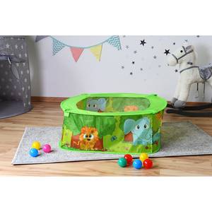 Piscina con palline Zoo Verde - Materiale sintetico - 80 x 80 x 30 cm