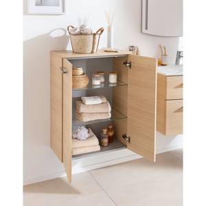 Lage kast B.Style Lichte eikenhouten look - Breedte: 60 cm - Beide zijden monteerbaar