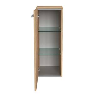 Lage kast B.Style Lichte eikenhouten look - Breedte: 30 cm - Scharnieren links