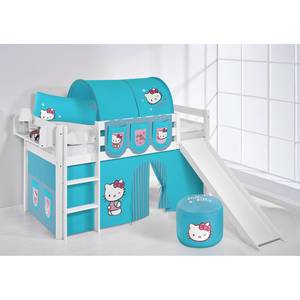 Hochbett Jelle Hello Kitty Türkis - 90 x 190cm - Mit Rutsche